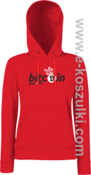 Bitcoin Standard Cryptominer King - bluza damska kaptur czerwona