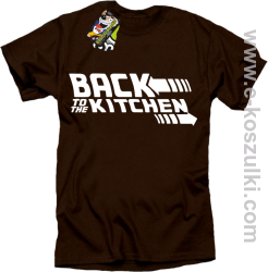 Back to the kitchen - koszulka męska brązowa