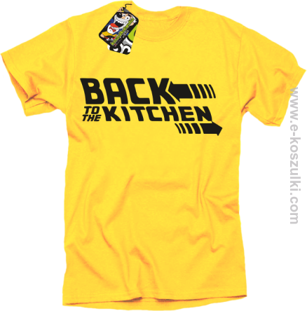 Back to the kitchen - koszulka męska żółta