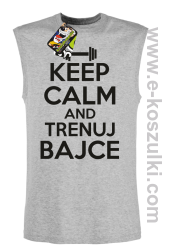 Keep Calm and trenuj bajce - bezrękawnik męski  melanż