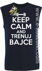 Keep Calm and trenuj bajce - bezrękawnik męski  granatowy