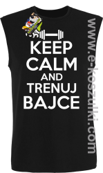 Keep Calm and trenuj bajce - bezrękawnik męski  czarny