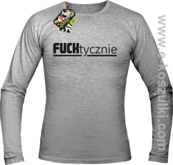 Fucktycznie - longsleeve męski melanż