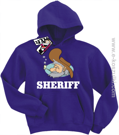 Sheriff old man bluza dziecięca - fioletowy