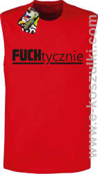 Fucktycznie - bezrękawnik męski czerwony