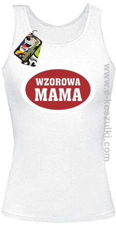 Wzorowa mama plakietka - top damski