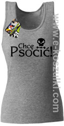Chcę psocić - top damski melanzowy