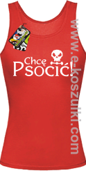 Chcę psocić - top damski czerwony