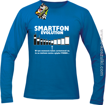 Smartfon evolution - longsleeve męski