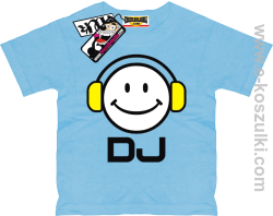 DJ koszulka dziecięca - niebieski