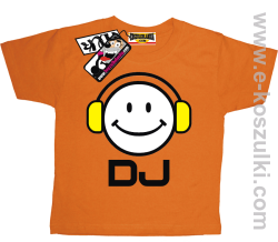 DJ koszulka dziecięca - pomarańczowy