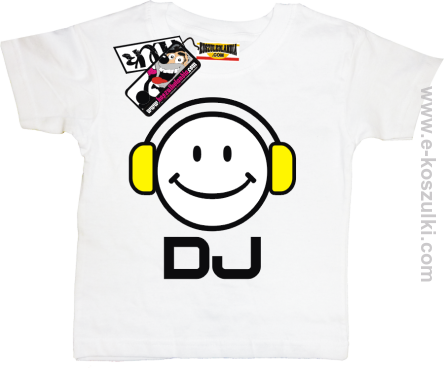 DJ koszulka dziecięca - biały