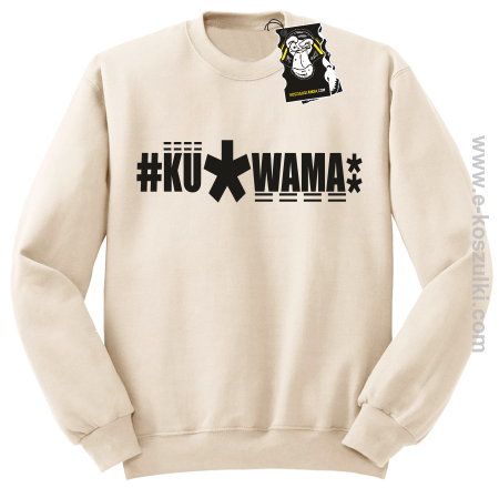 Ku.wama - bluza z napisem bez kaptura