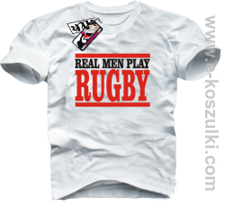 Rugby - koszulka męska - biały