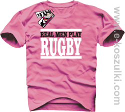 Rugby - koszulka męska - różowy