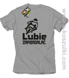 Lubie zapierdalać - koszulka męska melanż