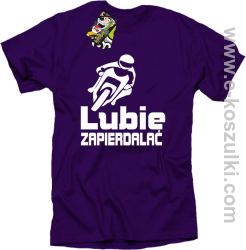 Lubie zapierdalać - koszulka męska fioletowy