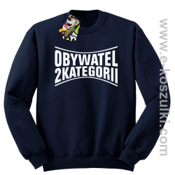 Obywatel Drugiej Kategorii - bluza bez kaptura STANDARD granatowa