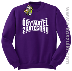 Obywatel Drugiej Kategorii - bluza bez kaptura STANDARD fioletowa