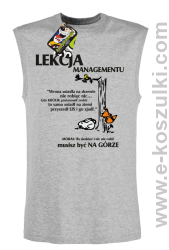 Lekcja managementu - morał musisz być na górze - bezrękawnik męski melanżowy