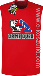 Game over po imprezie - bezrękawnik męski czerwony