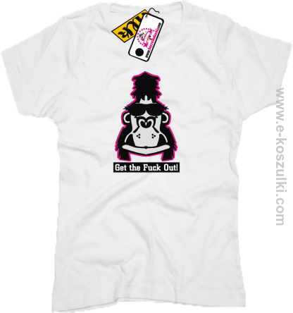 Zizzi Gorilla Get the Fuck Out - koszulka damska