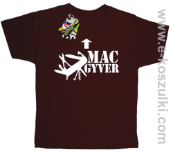 Mac Gyver - koszulka dziecięca brązowy