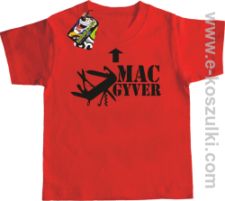 Mac Gyver - koszulka dziecięca czerwony