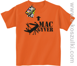 Mac Gyver - koszulka dziecięca pomarańczowy