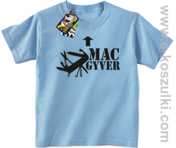 Mac Gyver - koszulka dziecięca błękitny