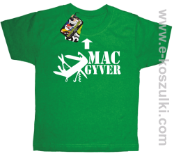 Mac Gyver - koszulka dziecięca zielony