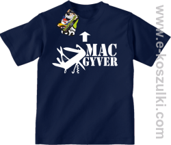 Mac Gyver - koszulka dziecięca granatowy