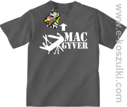 Mac Gyver - koszulka dziecięca szary