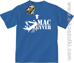 Mac Gyver - koszulka dziecięca niebieski