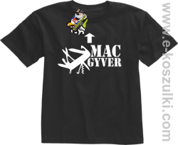 Mac Gyver - koszulka dziecięca czarny