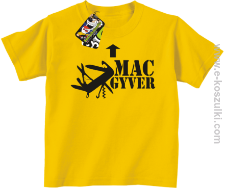 Mac Gyver - koszulka dziecięca żółty
