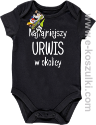 Najfajniejszy urwis w okolicy - body dziecięce czarne