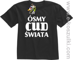 Ósmy cud świata - koszulka dziecięca czarna