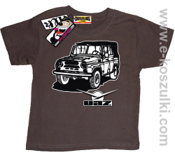 Uaz koszulka dziecięca - brązowy