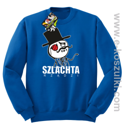 Szlachta rządzi - bluza bez kaptura niebieska