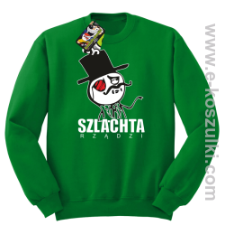 Szlachta rządzi - bluza bez kaptura zielona