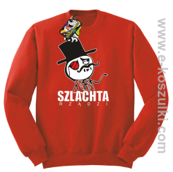 Szlachta rządzi - bluza bez kaptura czerwona