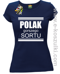 POLAK gorszego sortu - koszulka damska granatowa
