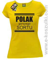 POLAK gorszego sortu - koszulka damska żółta
