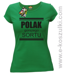 POLAK gorszego sortu - koszulka damska zielona