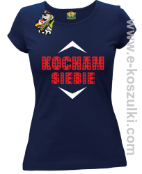 Kocham siebie - Koszulka damska granatowa