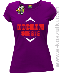 Kocham siebie - Koszulka damska fioletowa