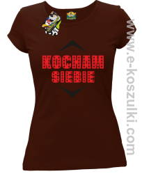 Kocham siebie - Koszulka damska brązowa