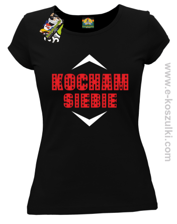Kocham siebie - Koszulka damska czarna