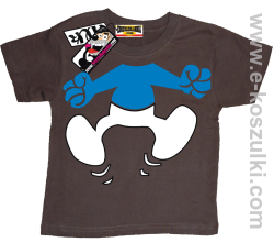 Smurf koszulka dziecięca - brązowy